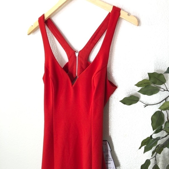 NWT B. Darlin Red Cutout Dress - Picture 2 of 8